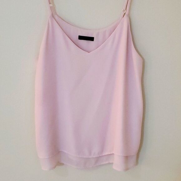 Shinestar. Chiffon blouse. With Spegett straps. Layered on bottom. Large - Picture 1 of 7